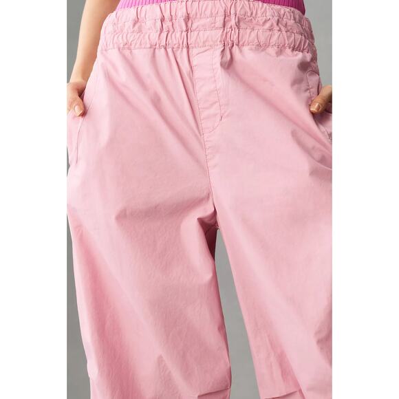 NWT Pilcro Cargo Pink Balloon Pants - Large - Picture 3 of 5